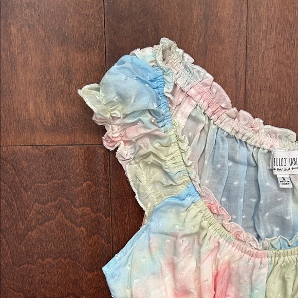Isabelle’s Cabinet Naomi Pastel Tie Dye Romper, Size Small - Picture 4 of 15